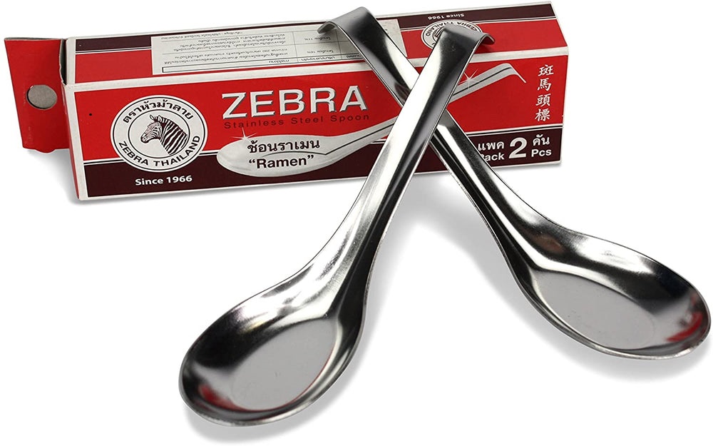 Zebra Stainless Steel Ramen Spoon (Pai 